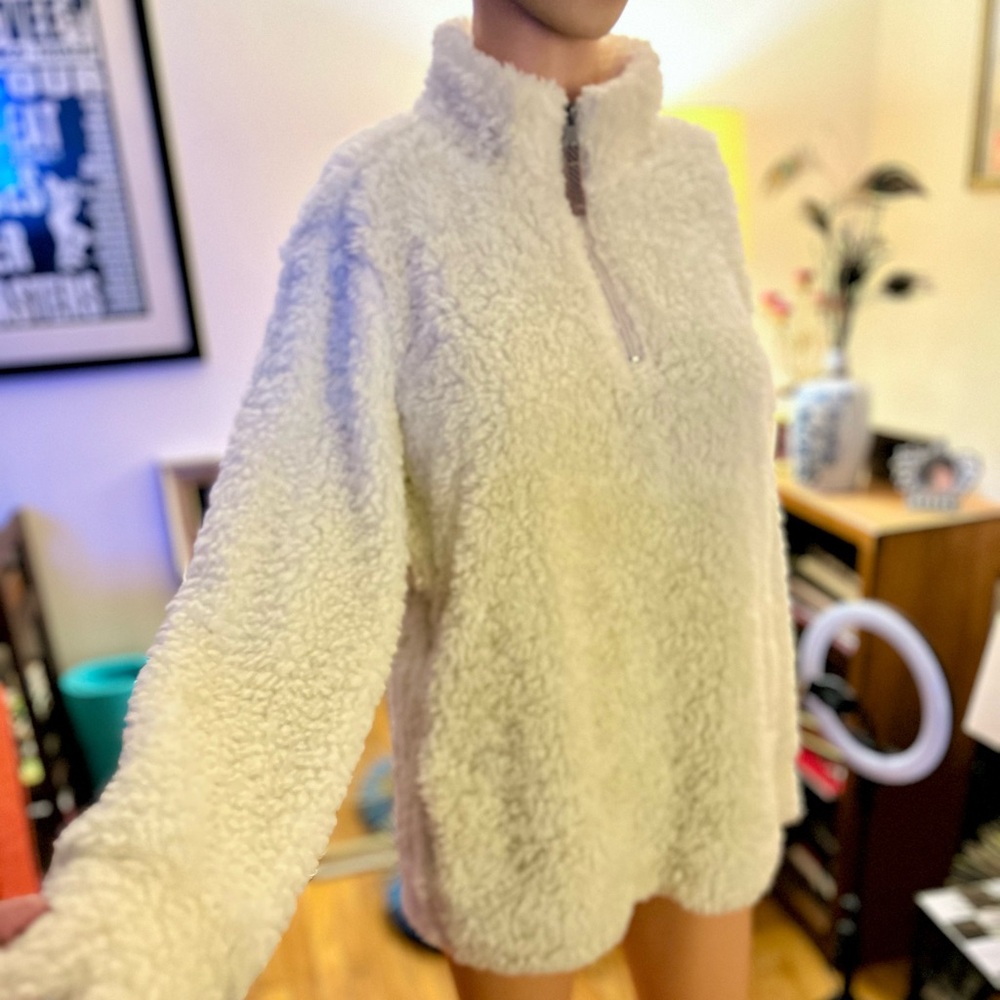 Original Weatherproof Vintage Sherpa fleece pullover